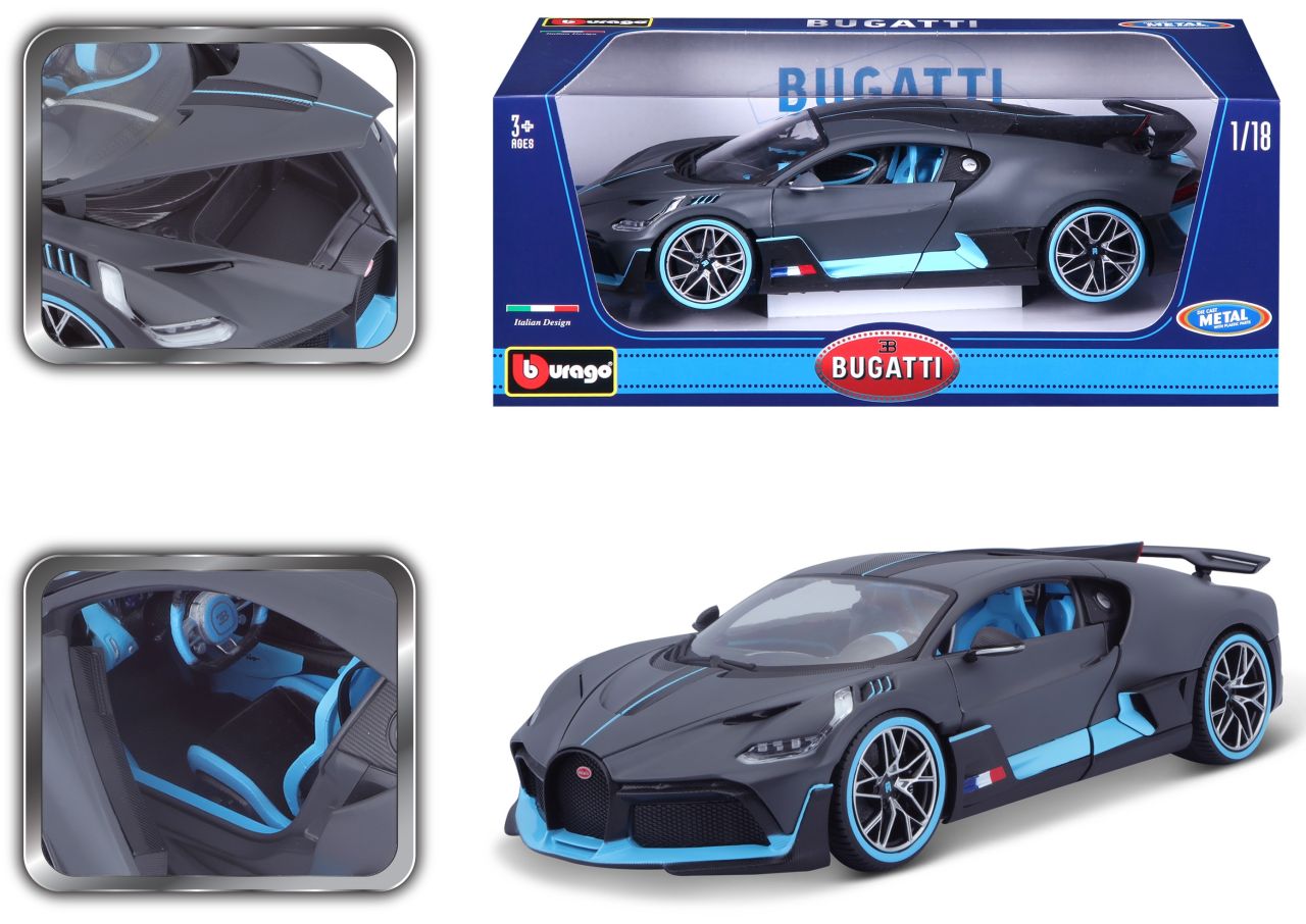 Bugatti Divo 1/18 grau - RCXX - RC Racing Shop | RC Models | Tuning & Spare Parts for Professionals
