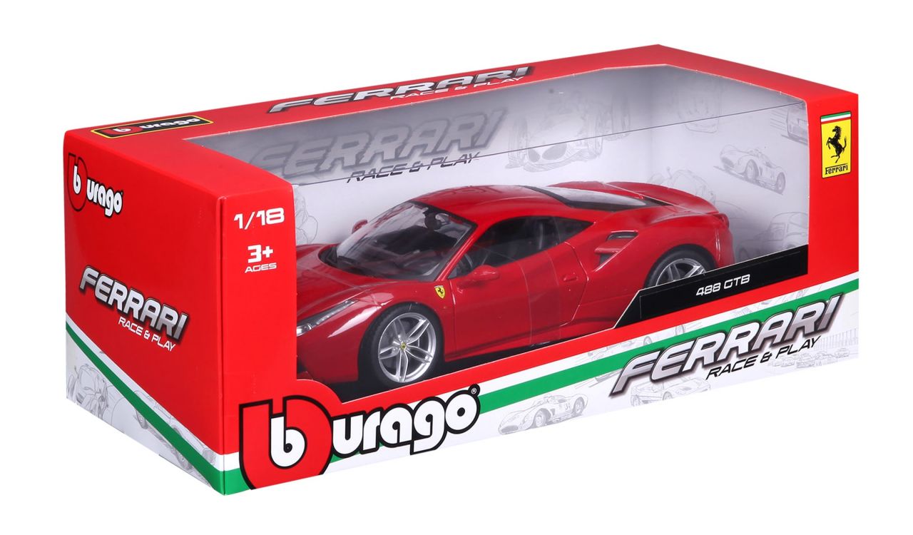 Ferrari R&P 488 GTB 1/18 rot - RCXX - RC Racing Shop | RC Models | Tuning & Spare Parts for Professionals