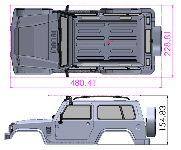 Carisma LYNX Clear Body Set - RCXX - RC Racing Shop | RC Models | Tuning & Spare Parts for Professionals