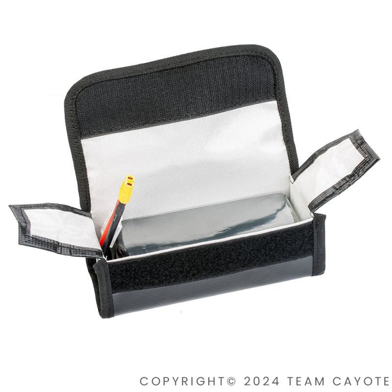 Black Battery Safe Bag CAYOTE (180x70x70mm)