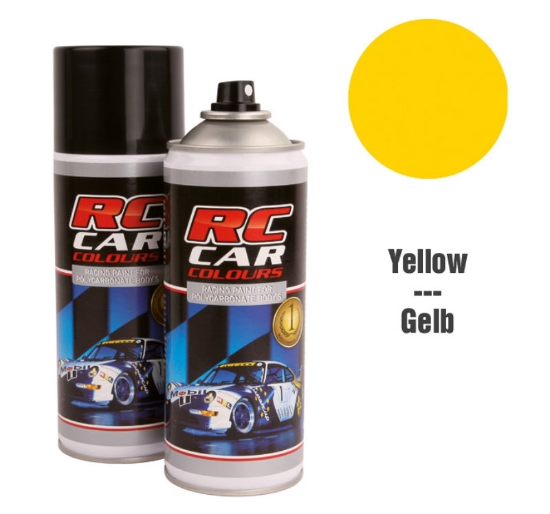 RC Car Colours BONI YELLOW 019 Lexan Colour Spray 150ml - PRC00019 - RCXX - rc racing for professionals
