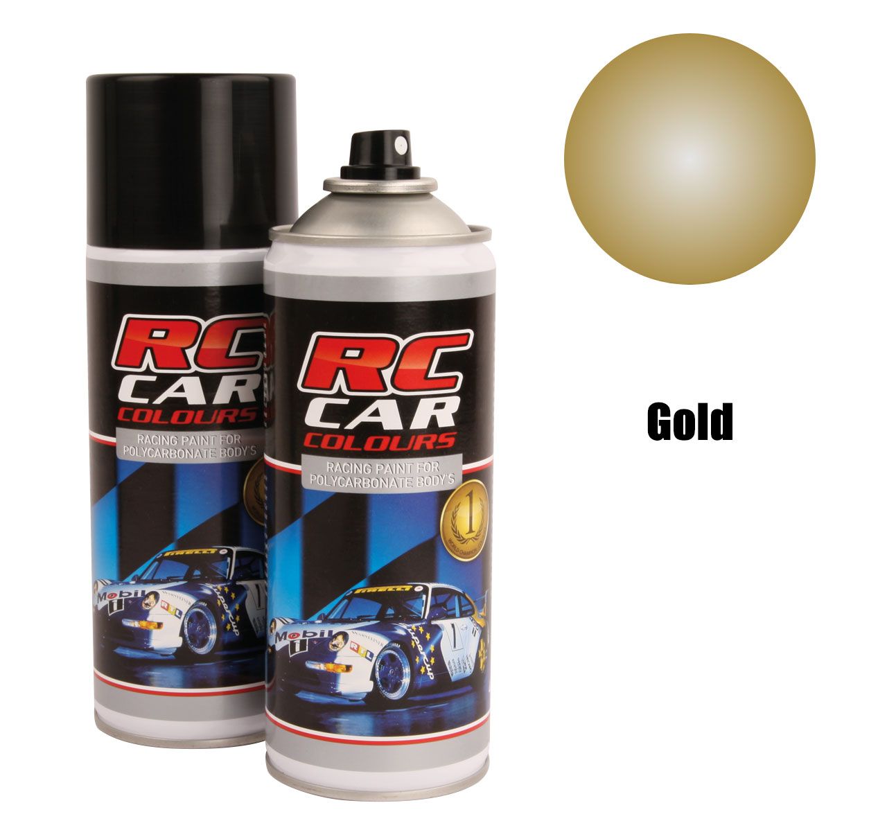 Ghiant RC Car Colours Metalic Gold 910 Lexan Colour Spray 150ml - PRC00910 - RCXX - rc racing for professionals
