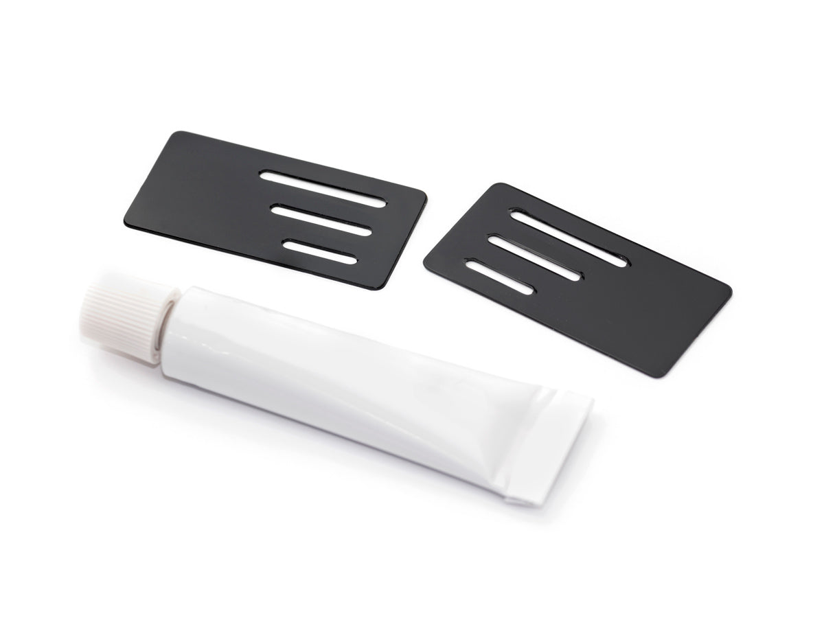 SMJ WING ENDPLATE with SLIT for 1/10 TC with GLUE (Black/0.5mm/2pcs) - SMJ1323G - RCXX - rc racing for professionals