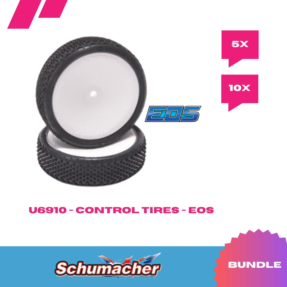Schumacher SPLINTER - 1/10 2WD TYRES - YELLOW - PRE-GLUED (2) - U6910 (5-10pcs.) - RCXX - RC Racing Shop | RC Models | Tuning & Spare Parts for Professionals