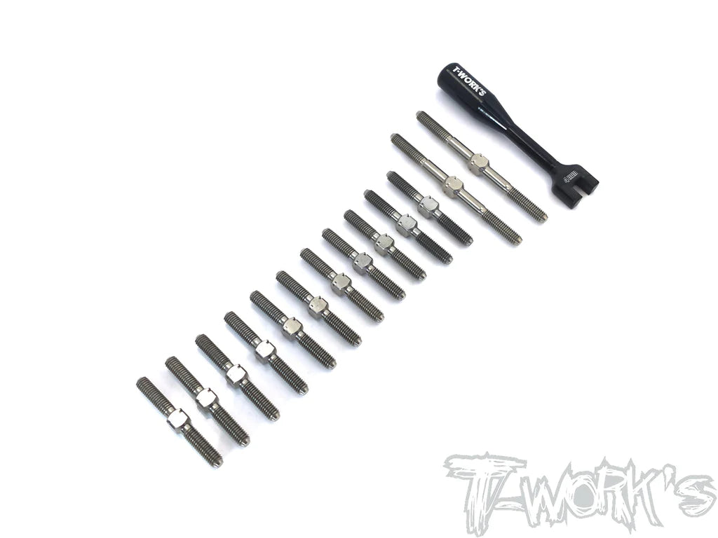 T-Works TB-198 64 Titanium Turnbuckle Set for Awesomatix A800MMX / A800FX - RCXX - rc racing for professionals
