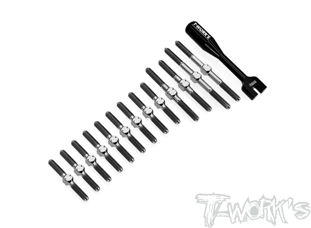 T-Works TB-256 64 Titanium Turnbuckle Set for Schumacher Mi8 - RCXX - rc racing for professionals