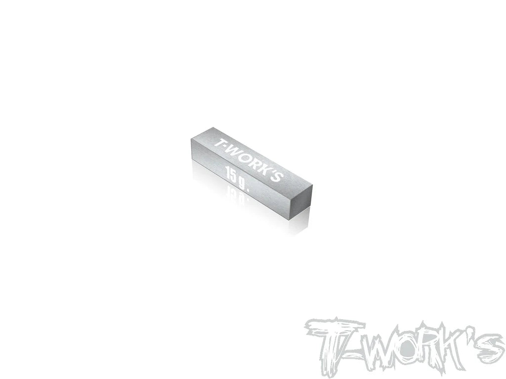 T-Work's TE-207-K Adhesive Type 15g Tungsten Balance Weight 5x6x26mm (1) - RCXX - RC Racing Shop | RC Models | Tuning & Spare Parts for Professionals