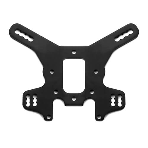 Tekno Shock Tower (rear, 7075, black ano, SCT.3/SL) - TKR5584