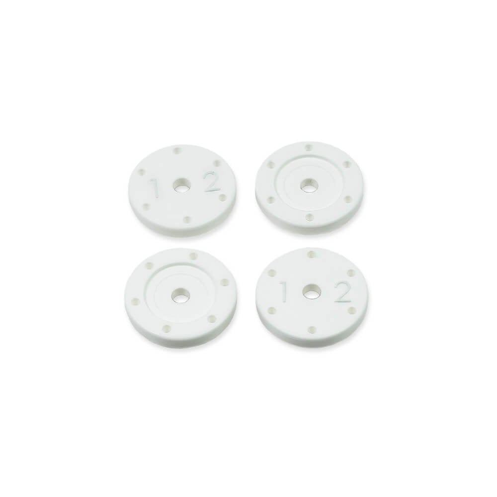 Tekno Shock Piston Set (flat/flat, all 16mm shocks, 6x1.2, 4pcs) - TKR6136