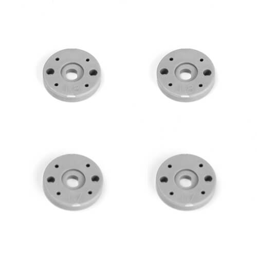 Tekno Shock Piston Set (2x1.7, 2x1.8, flat/flat, 13mm, 4pcs) - TKR6705
