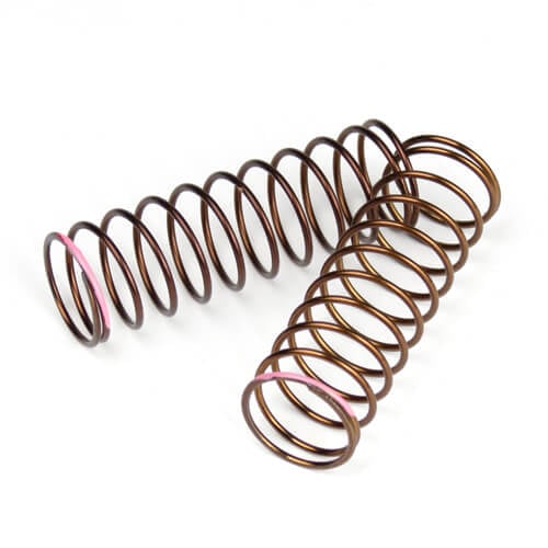 Tekno Shock Spring Set (rear, 1.3x11.25, 2.4lb/in, 63mm, pink) - TKR7243