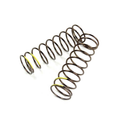 Tekno LF Shock Spring Set (front, 1.6x9.7, 4.47lb/in, 75mm, yellow) - TKR8766