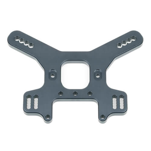 Tekno Shock Tower (rear, short, 7075 CNC, gun metal ano, EB/NB48 2.0) - TKR9269S