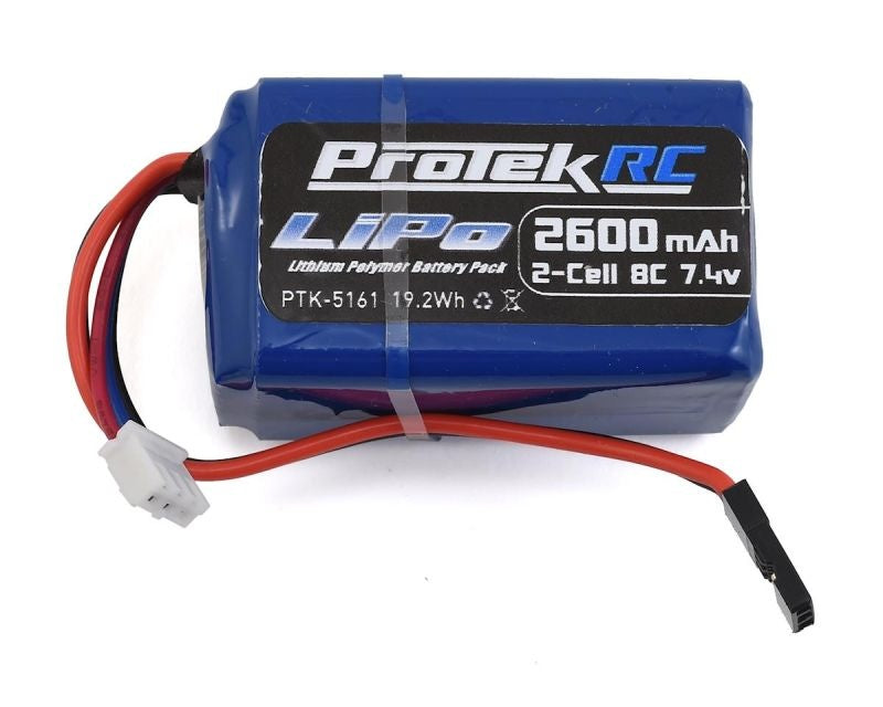 LiPo Hump/Short Empfänger Batterie Pack (Kyosho/Tekno) RC (7.4V/2600mAh)