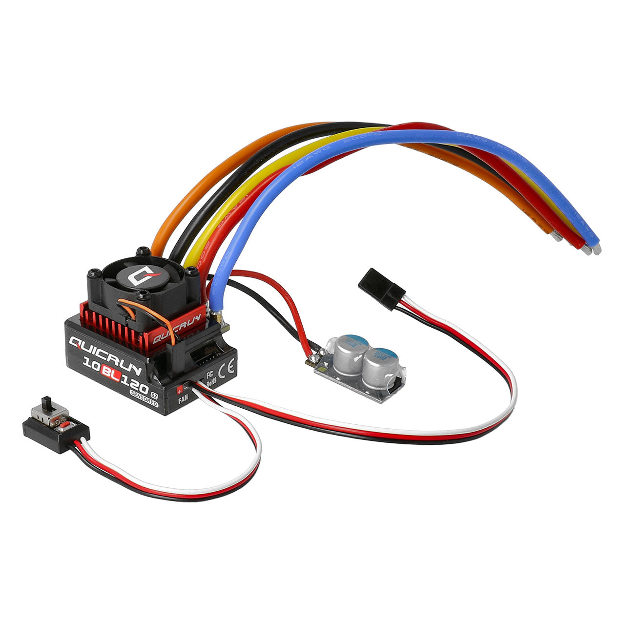Hobbywing QuicRun 10BL120 SENSORED G2 ESC - HW30125002 - RCXX - RC Racing Shop | RC Models | Tuning & Spare Parts for Professionals