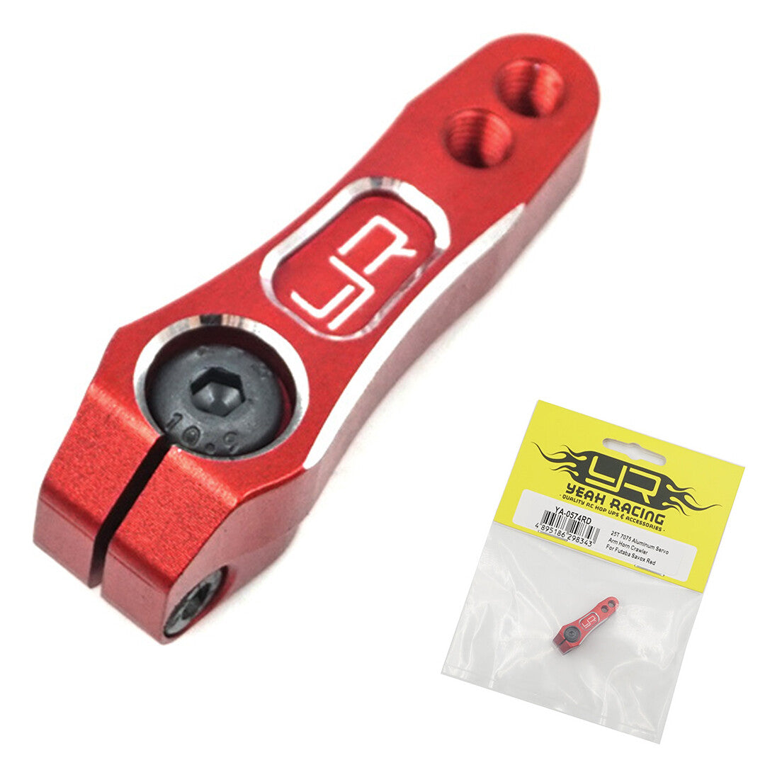 25T 7075 Aluminum Servo Arm Horn Crawler For Futaba Savox Red