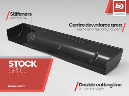 Bittydesign Rear Hard Wing 190mm - Stock spec BDRW