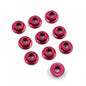 4mm Aluminium Serrated Lock Nut 10pcs (RD)
