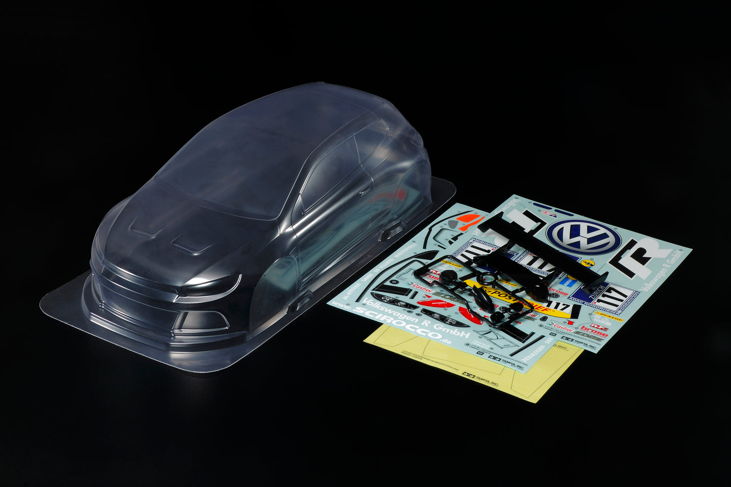 Tamiya VW Scirocco GT24-CNG LW Bodyparts-Set - RCXX - RC Racing Shop | RC Models | Tuning & Spare Parts for Professionals