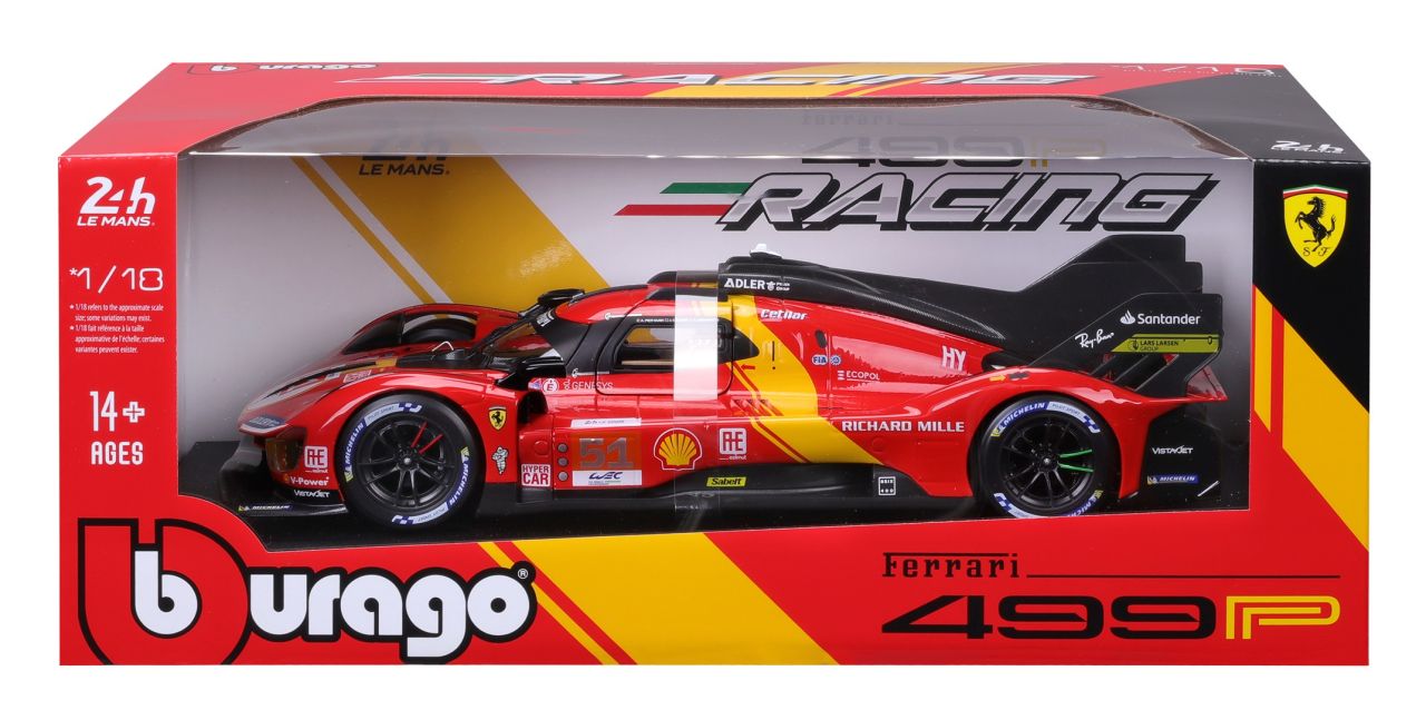 Ferrari 499P LMH 2023 1/18 rot - RCXX - RC Racing Shop | RC Models | Tuning & Spare Parts for Professionals