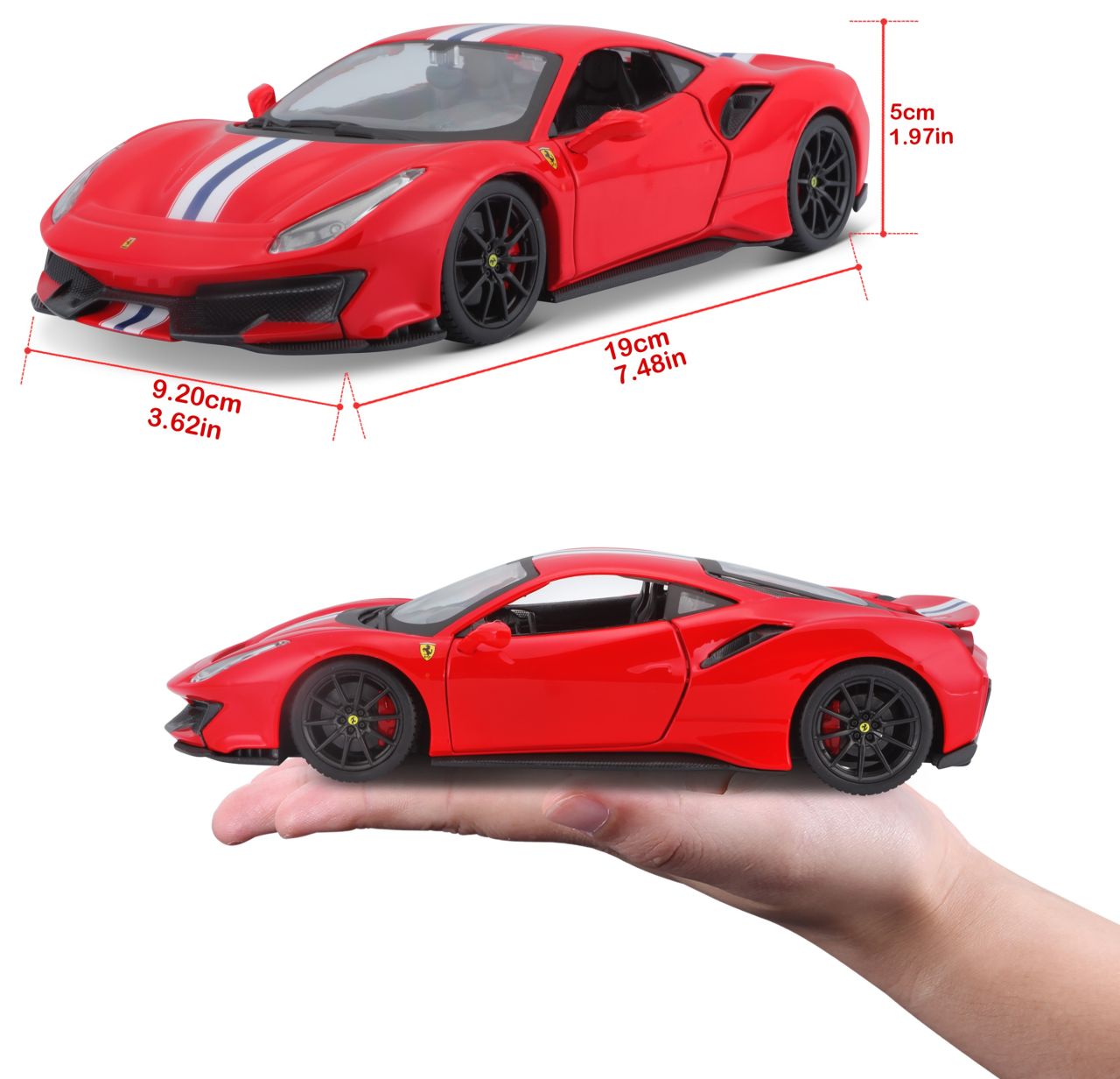Ferrari R&P 488 Pista 1/24 rot - RCXX - RC Racing Shop | RC Models | Tuning & Spare Parts for Professionals