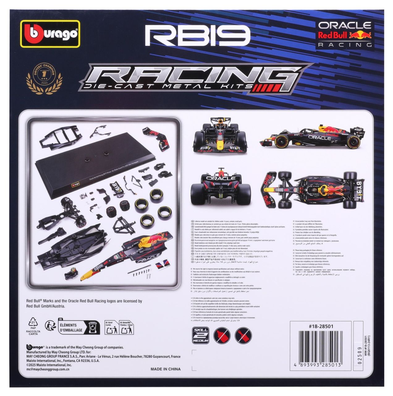 Red Bull F1 RB19 1/24 Kit Verstappen 2023 - RCXX - RC Racing Shop | RC Models | Tuning & Spare Parts for Professionals