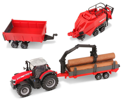 Traktor-Set mit 3 Anhängern MasseyFerguson - RCXX - RC Racing Shop | RC Models | Tuning & Spare Parts for Professionals