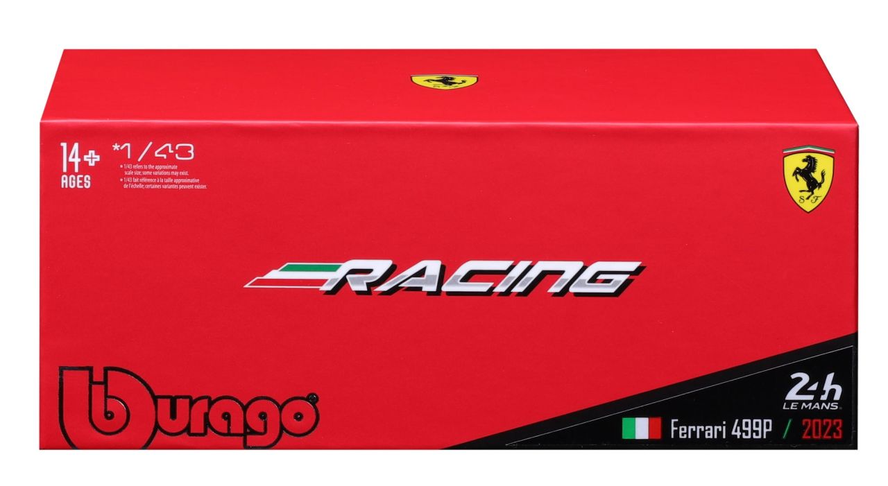 Ferrari Racing 499P LMH 2023 1/43 rot - RCXX - RC Racing Shop | RC Models | Tuning & Spare Parts for Professionals