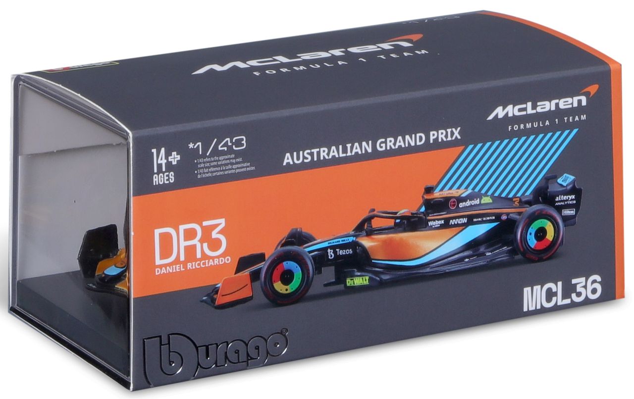 McLaren Mercedes F1 MCL36 1/43 Ricciardo 2022 - RCXX - RC Racing Shop | RC Models | Tuning & Spare Parts for Professionals