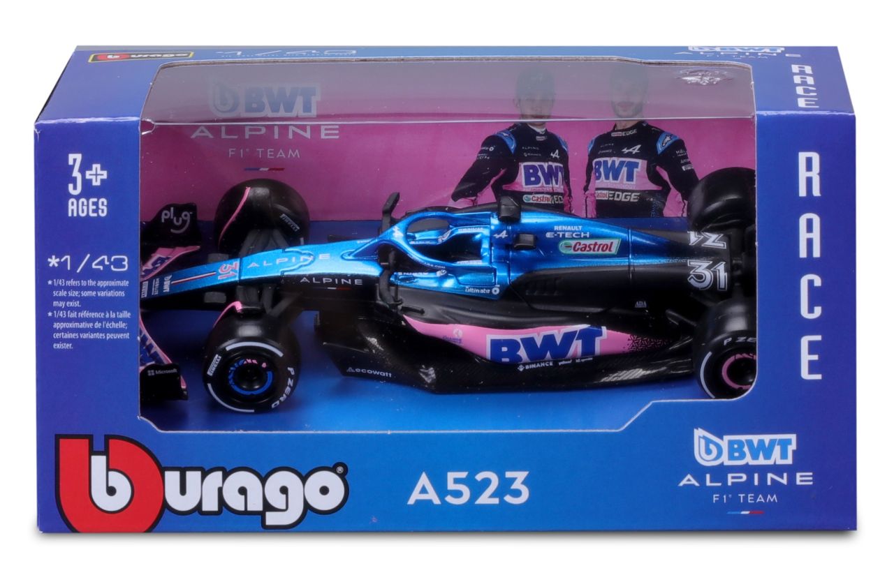 BWT Alpine F1 Team A523 1/43 Ocon 2023 ohne Helm - RCXX - RC Racing Shop | RC Models | Tuning & Spare Parts for Professionals