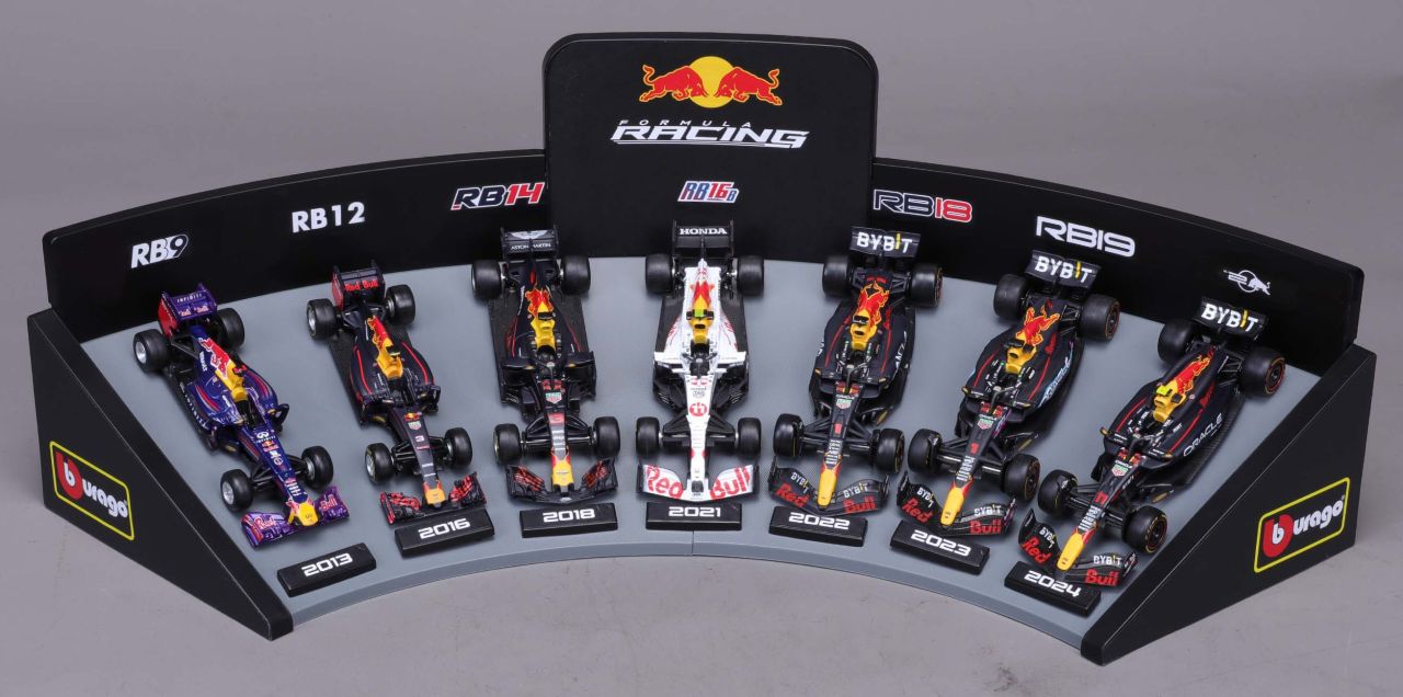 F1 7er-Set Displaykurve Red Bull Racing 1/43 - RCXX - RC Racing Shop | RC Models | Tuning & Spare Parts for Professionals