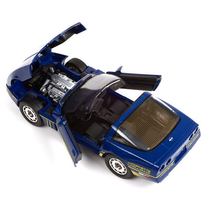 Chevrolet Corvette C4 de 1988 – Bleu / Jaune 1/18 - 13597