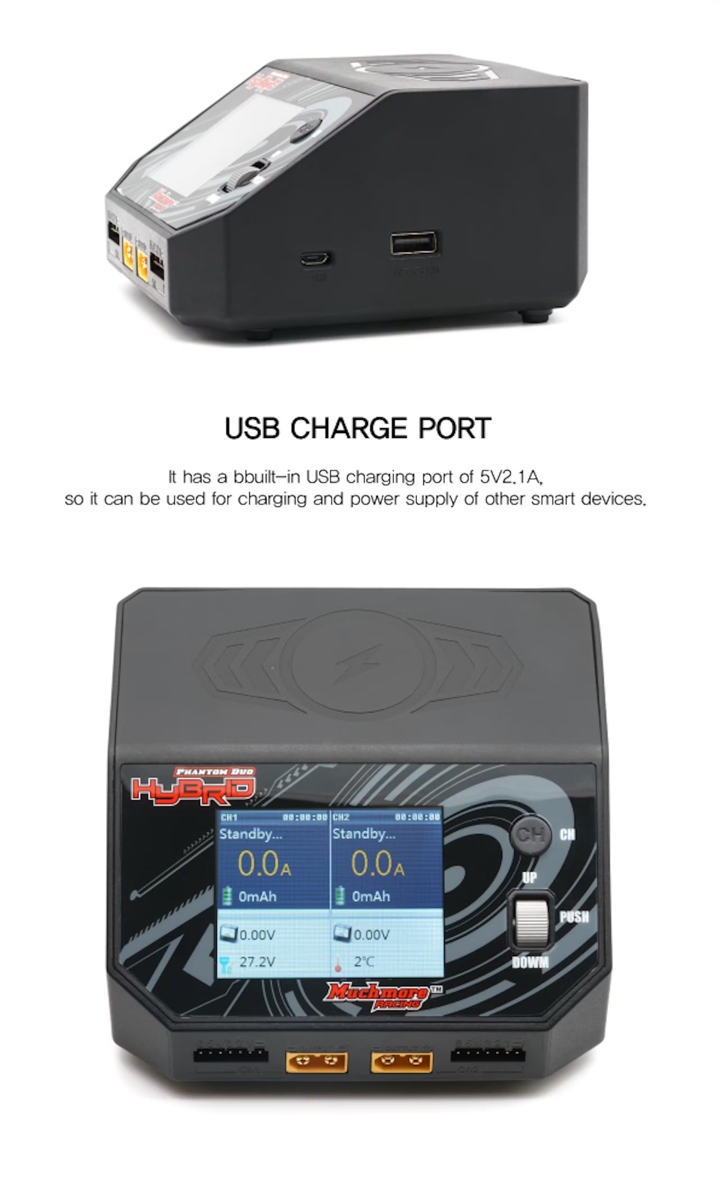 Chargeur CA/CC hybride MUCHMORE Phantom Duo