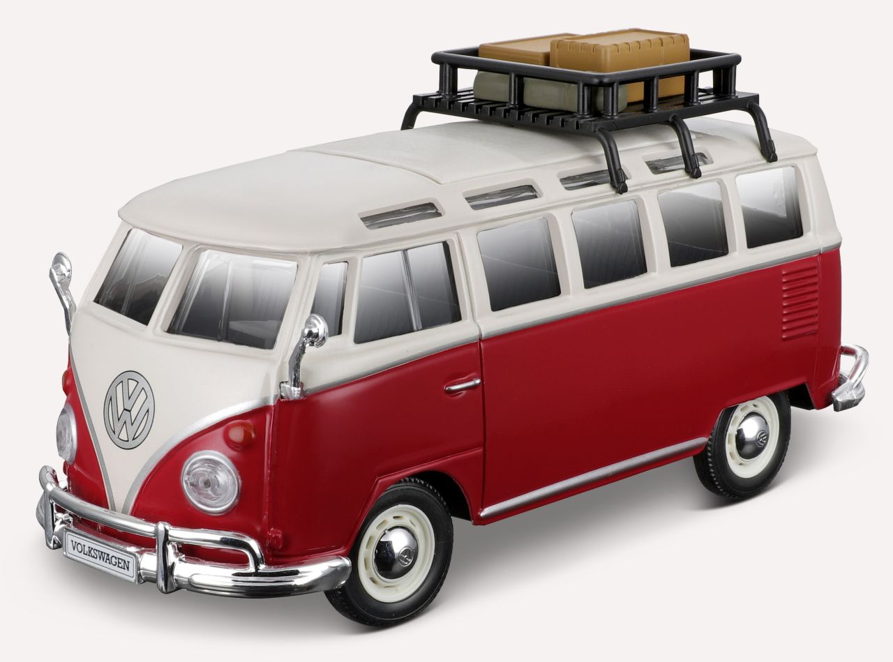 VW-Bus Samba T1 mit Dachträger und Gepäck 1/24 rot - RCXX - RC Racing Shop | RC Models | Tuning & Spare Parts for Professionals