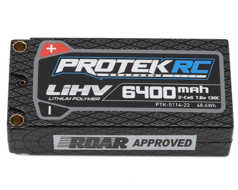 2S 130C Low IR Si-Graphene HV Shorty LiPo Batterie ProTek RC (7.6V, 6400mAh, 96x47x25mm, 219g)