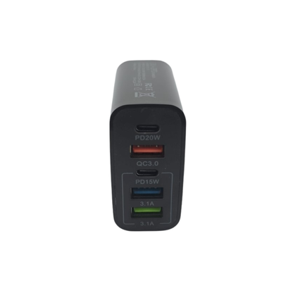 Axxelerate Multiple Charger 65W – 5-Port USB / USB-C Fast Charger