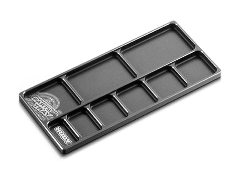 Hudy Aluminium Parts Tray Large 215x100mm - H108193 - RCXX - rc racing for professionals