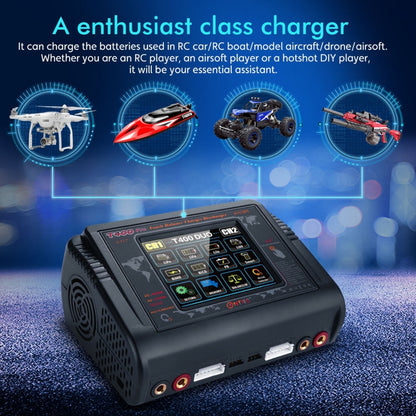 HTRC Ladegerät DUO Touch T400PRO 200W (12A) - HTRC-T400PRO - RCXX - RC Racing Shop | RC Models | Tuning & Spare Parts for Professionals