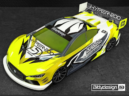 Bittydesign HYPER-200 1/10 IC Nitro Body - 200mm - BDTC-200HYP