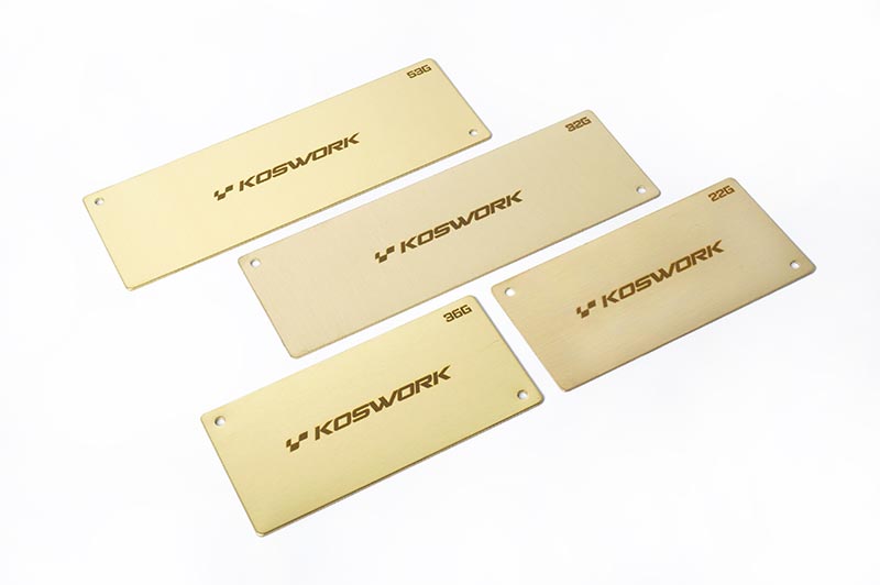 Koswork Batteriegewicht Shorty 94x46x0.6mm - 22g - KOS04221