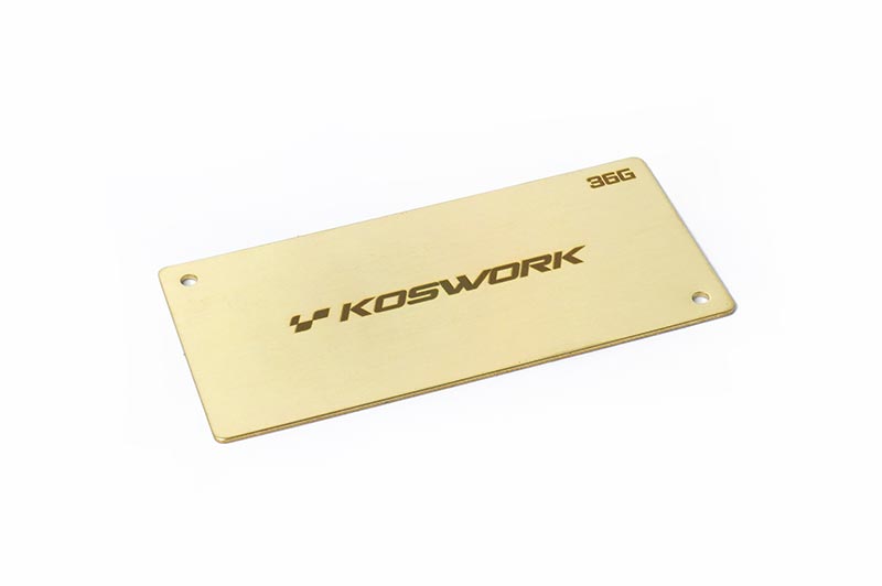 Koswork Batteriegewicht Shorty 94x46x1.0mm - 36g - KOS04222