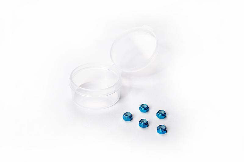 Écrous d'arrêt M2 en aluminium bleu Koswork (5) Série Mini-Z