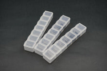 Boîte à pièces Koswork à 7 compartiments 165 × 33 × 23 mm (lot de 3)