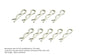 MUCHMORE Stainless Pro Body Clips Large (10) MR-SSBL - RCXX - rc racing for professionals