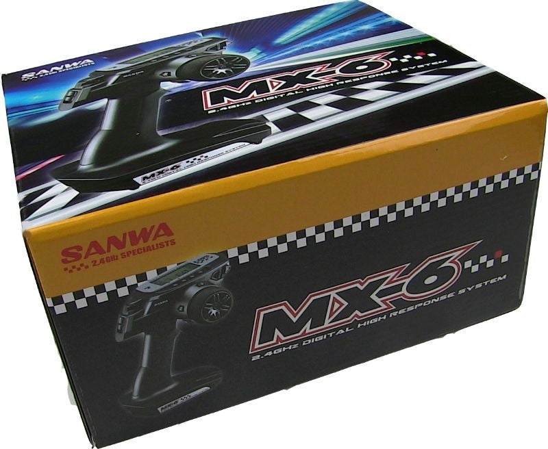 Sanwa MX-6 Radio + RX-391W Waterproof Receiver - 101A32571A - RCXX - RC Racing Shop | RC Models | Tuning & Spare Parts for Professionals
