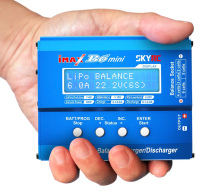SkyRC B6 Mini Charger 60W 6A 1-6S 12VDC - SK-100084-02 - RCXX - RC Racing Shop | RC Models | Tuning & Spare Parts for Professionals