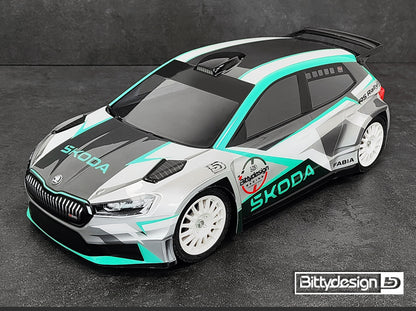 Bittydesign SKODA Fabia RS Rally2 1/10 Body - 190mm - BDRX