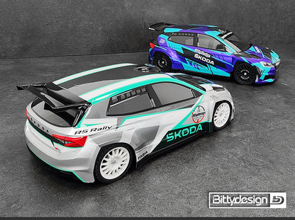 Bittydesign SKODA Fabia RS Rally2 1/10 Body - 190mm - BDRX