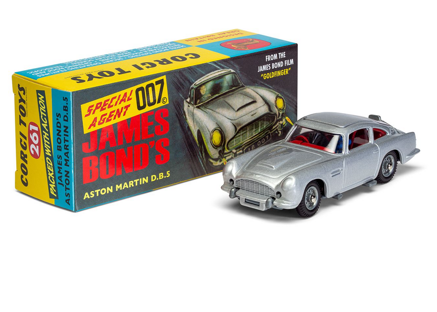 Original James Bond Aston Martin DB5 (Reissue, Silver) - RT26101S