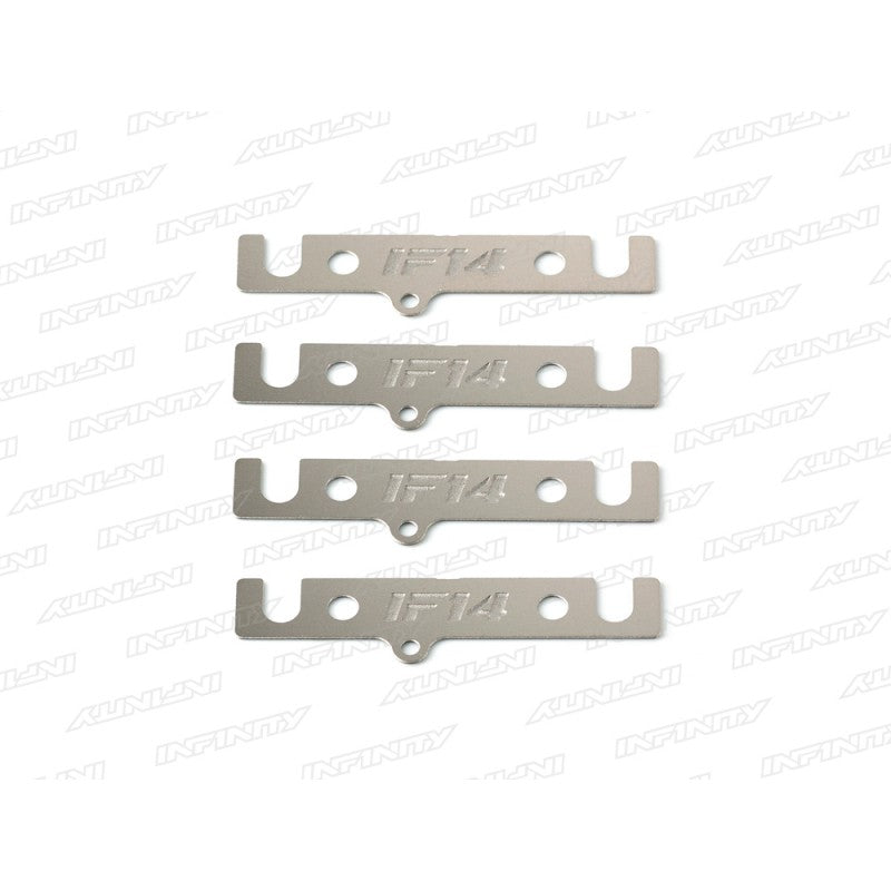 Infinity LOWER SUSPENSION BLOCK SPACER 0.4MM (4) T198-0.4 - RCXX - rc racing for professionals